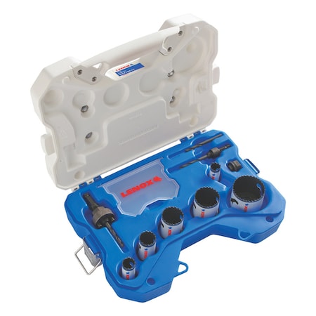 Lenox Lenox Speed Slot 2-1/4 in. Bi-Metal Plumber's Hole Saw Kit 10 pc 30808600P